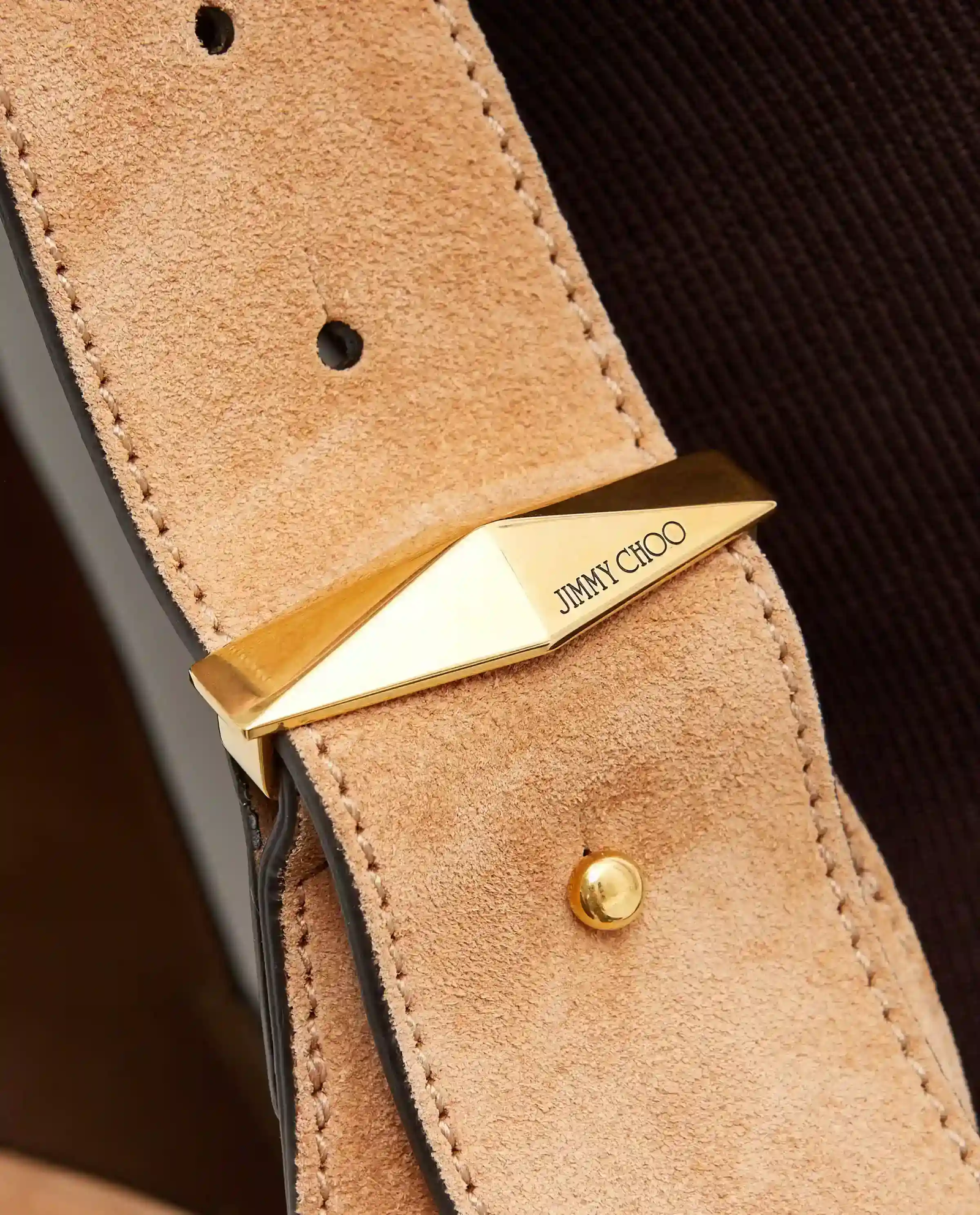 Jasnobrązowa torba Diamond Hobo Medium - Image #6