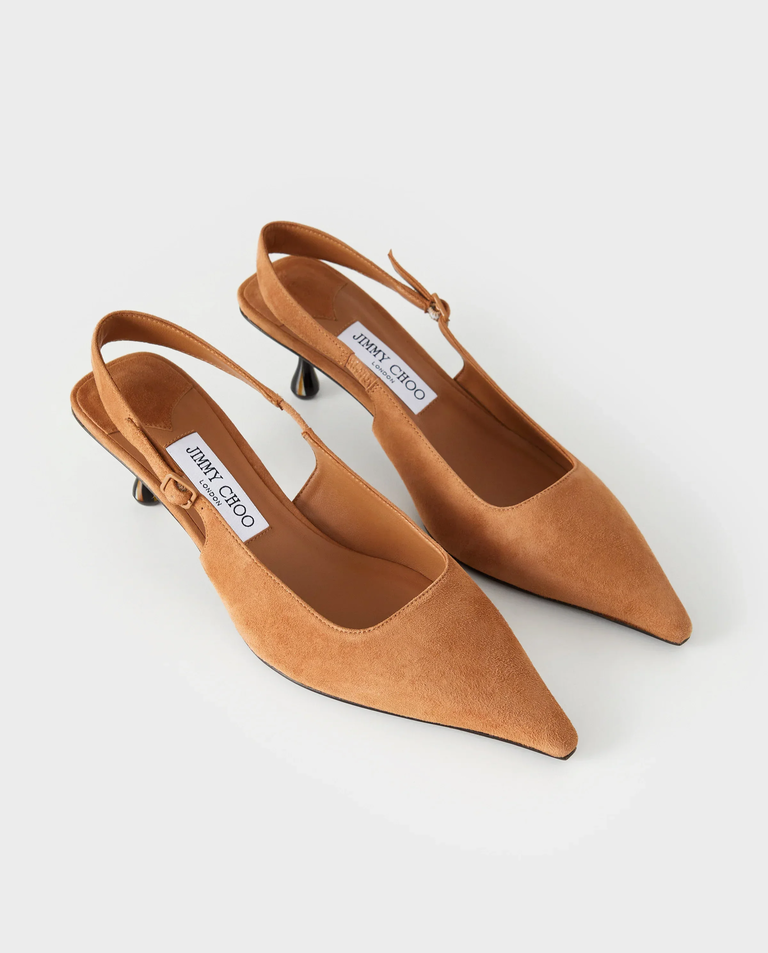 Zamszowe czółenka Amel 50 - Image #2