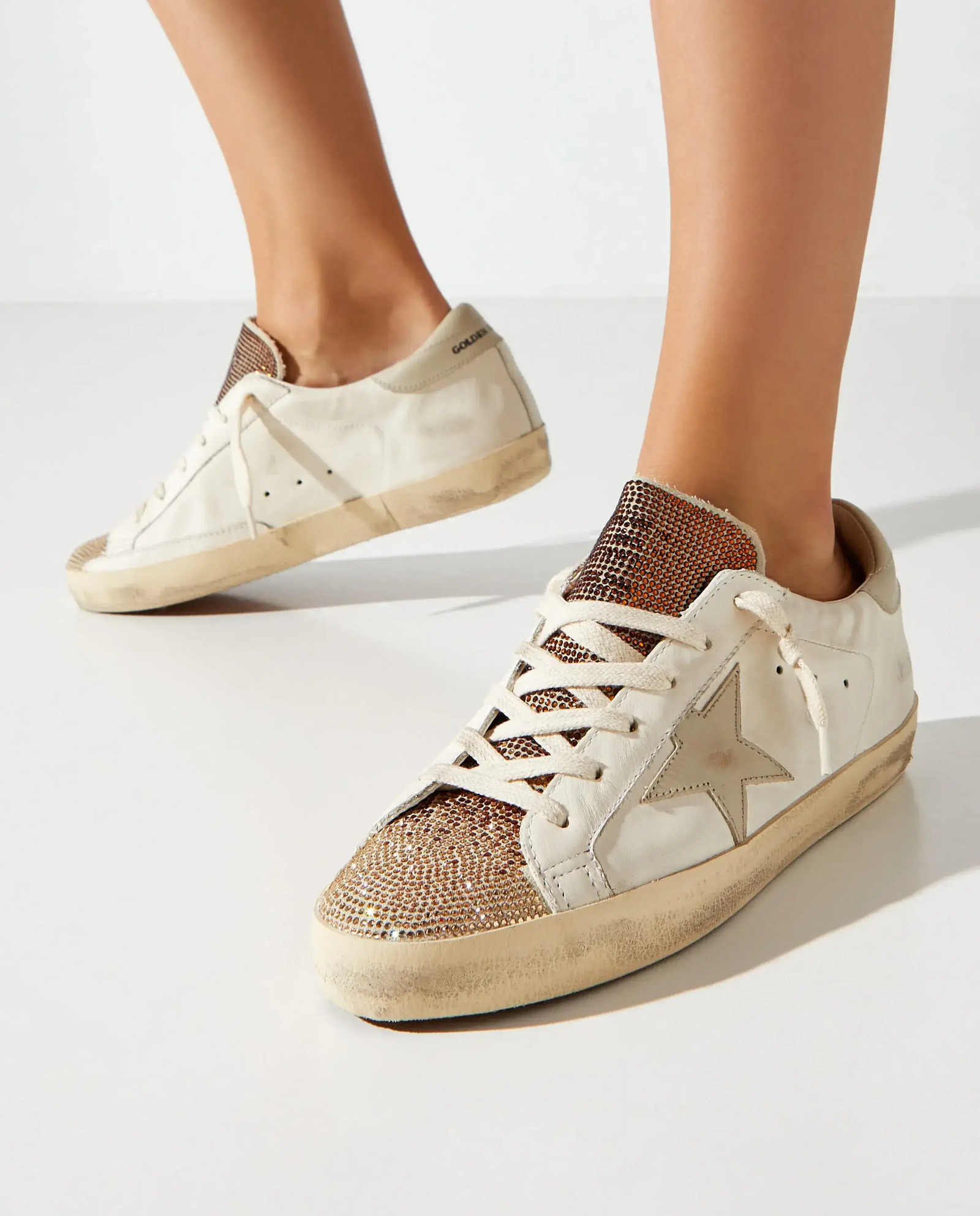 Skórzane sneakersy Super Star - Image #1