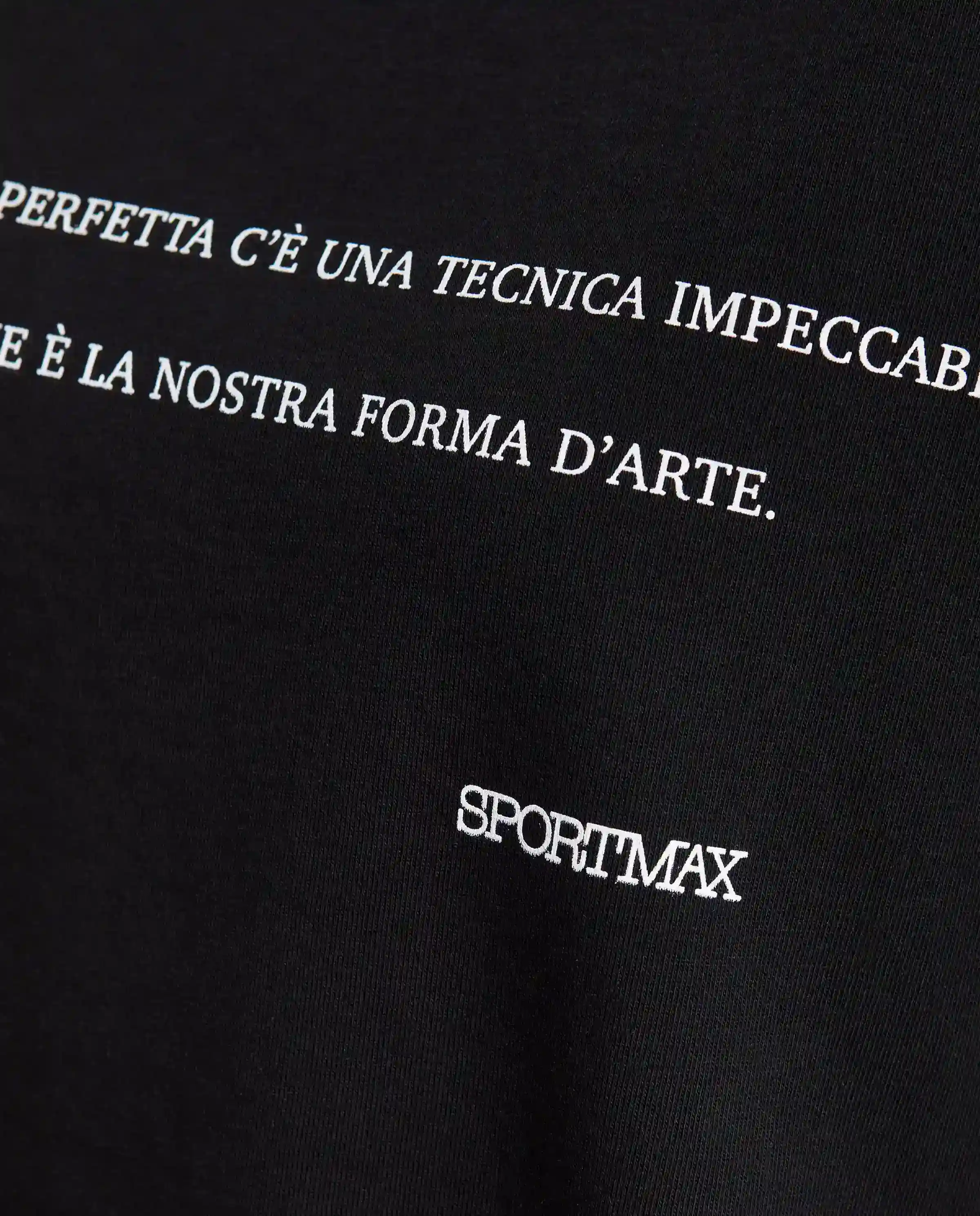 Czarny bawełniany t-shirt z nadrukiem - Image #4