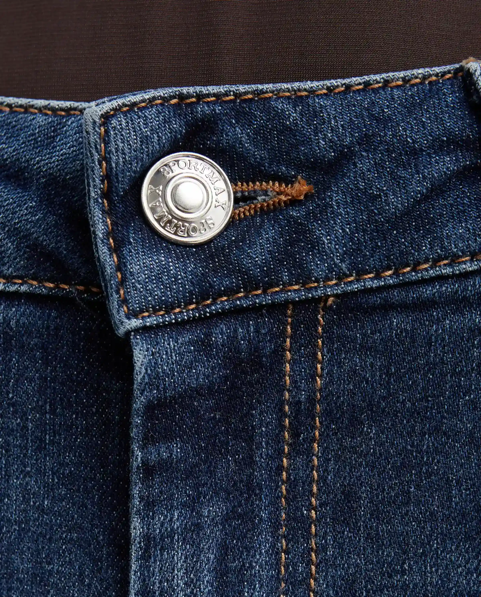 Granatowe jeansy z niskim stanem Slim Fit - Image #4