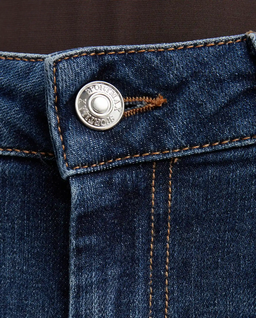 Granatowe jeansy z niskim stanem Slim Fit - Image #4