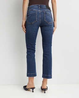Granatowe jeansy z niskim stanem Slim Fit - Image #3