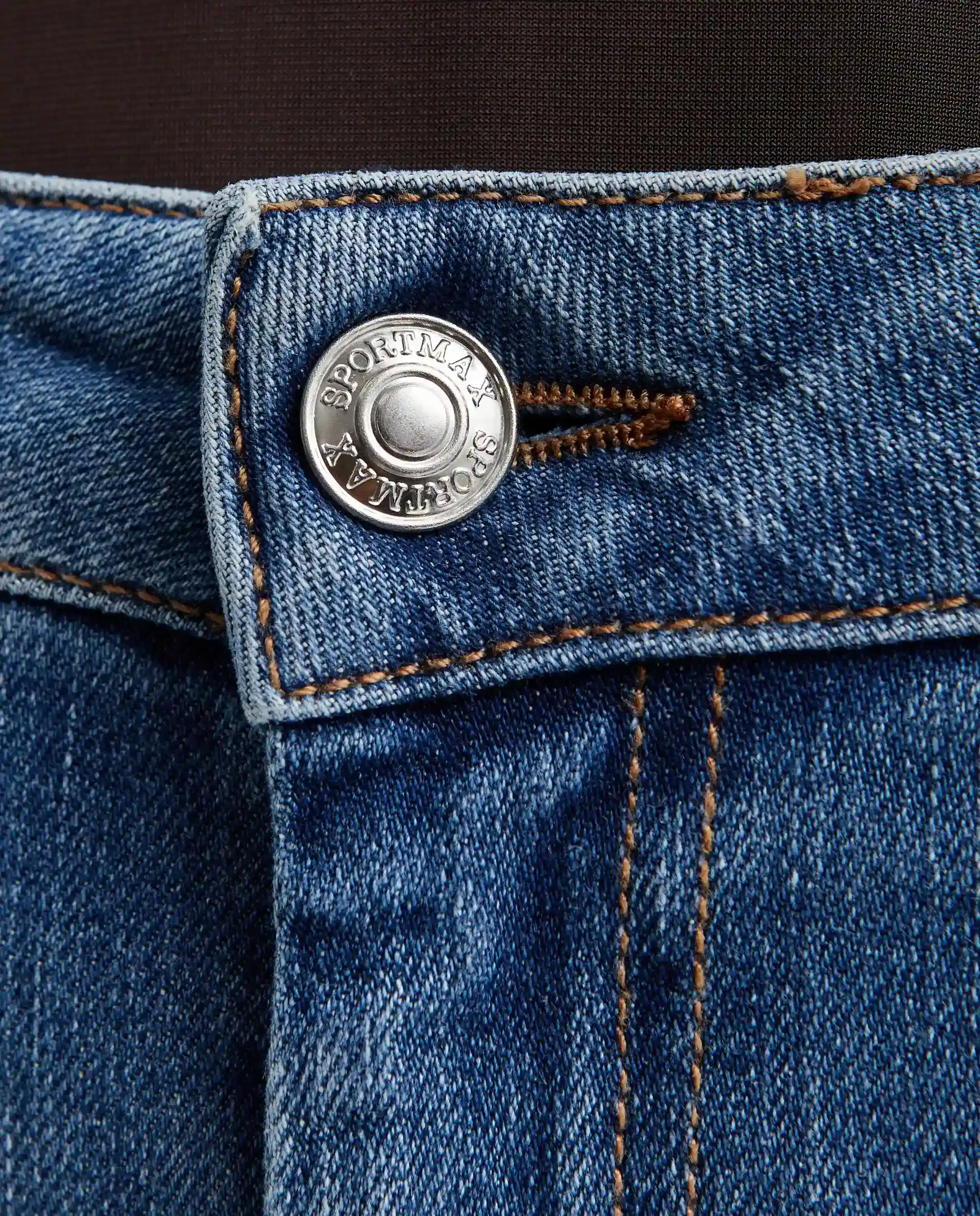 Niebieskie jeansy z niskim stanem Slim Fit - Image #4