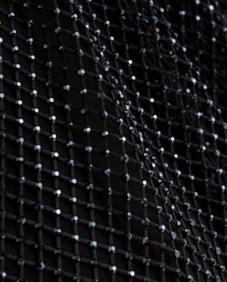 Czarna sukienka z kryształkami - Image #4