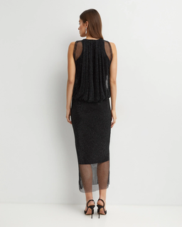 Czarna sukienka z kryształkami - Image #3