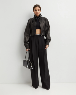 Krótka skórzana kurtka - Image #2