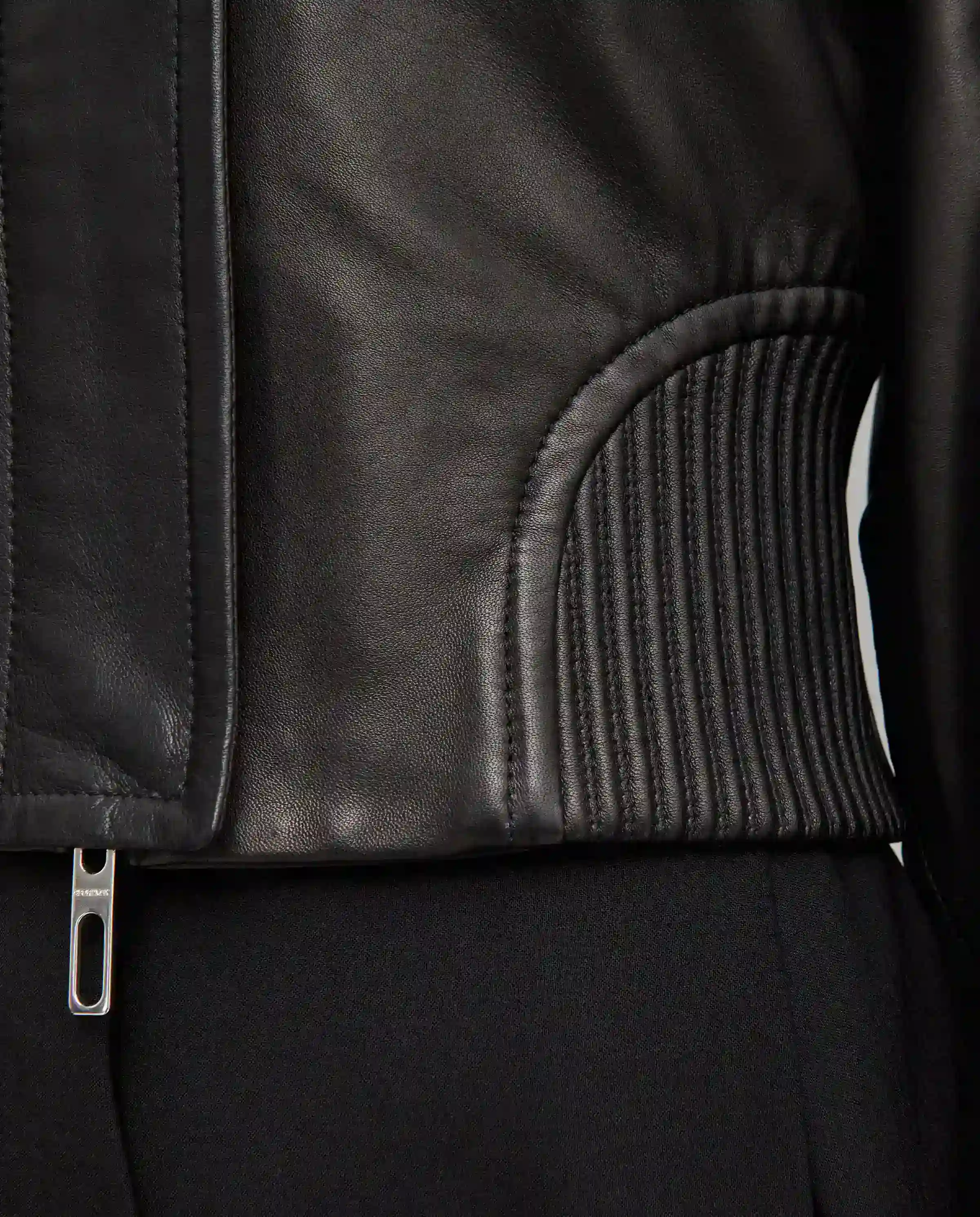 Krótka skórzana kurtka - Image #5