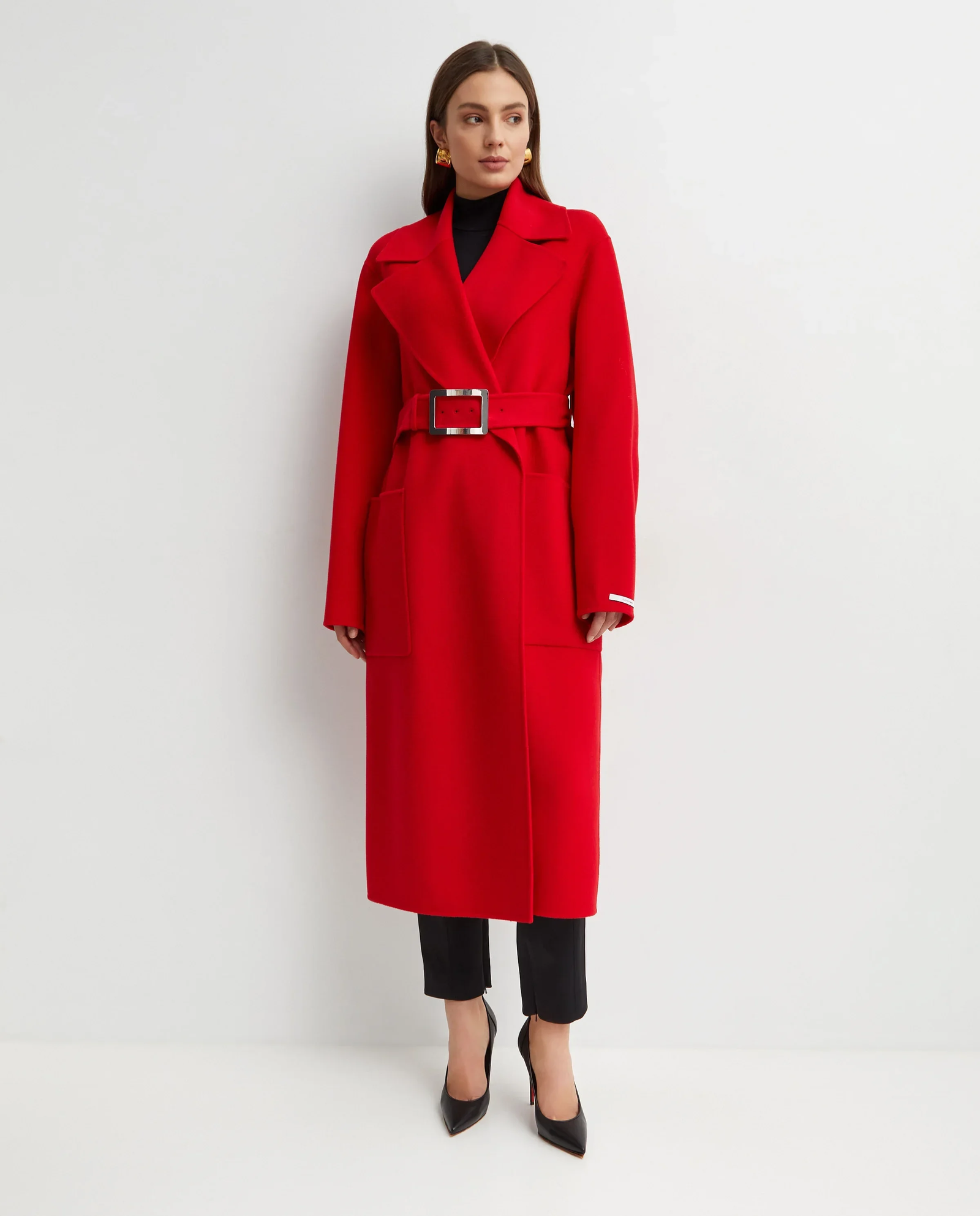 Czerwony wełniany płaszcz - Image #0