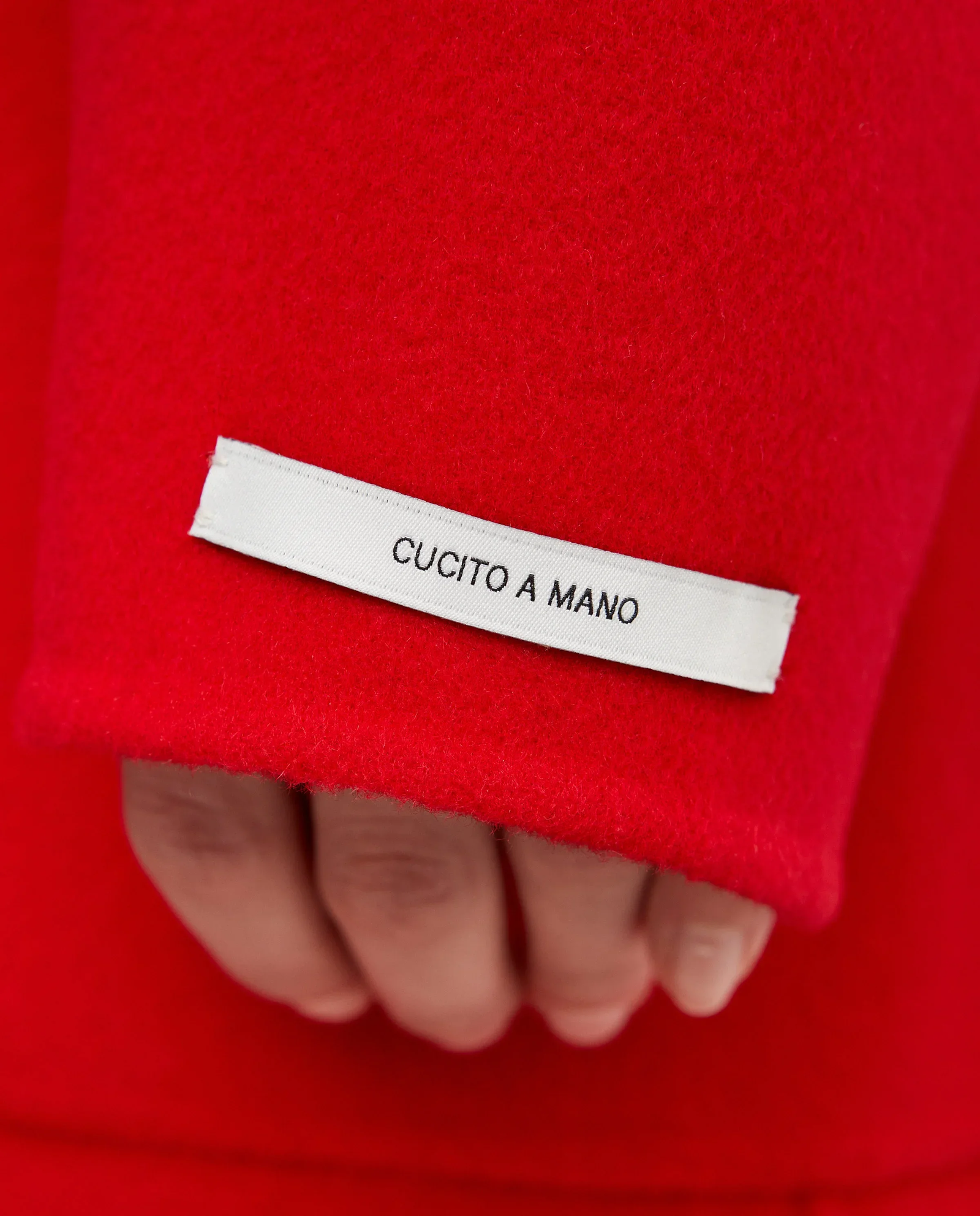 Czerwony wełniany płaszcz - Image #5