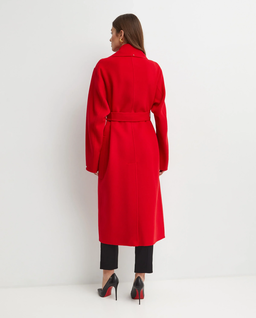 Czerwony wełniany płaszcz - Image #3