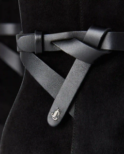 Zamszowe czarne botki Lawton 65 - Image #3