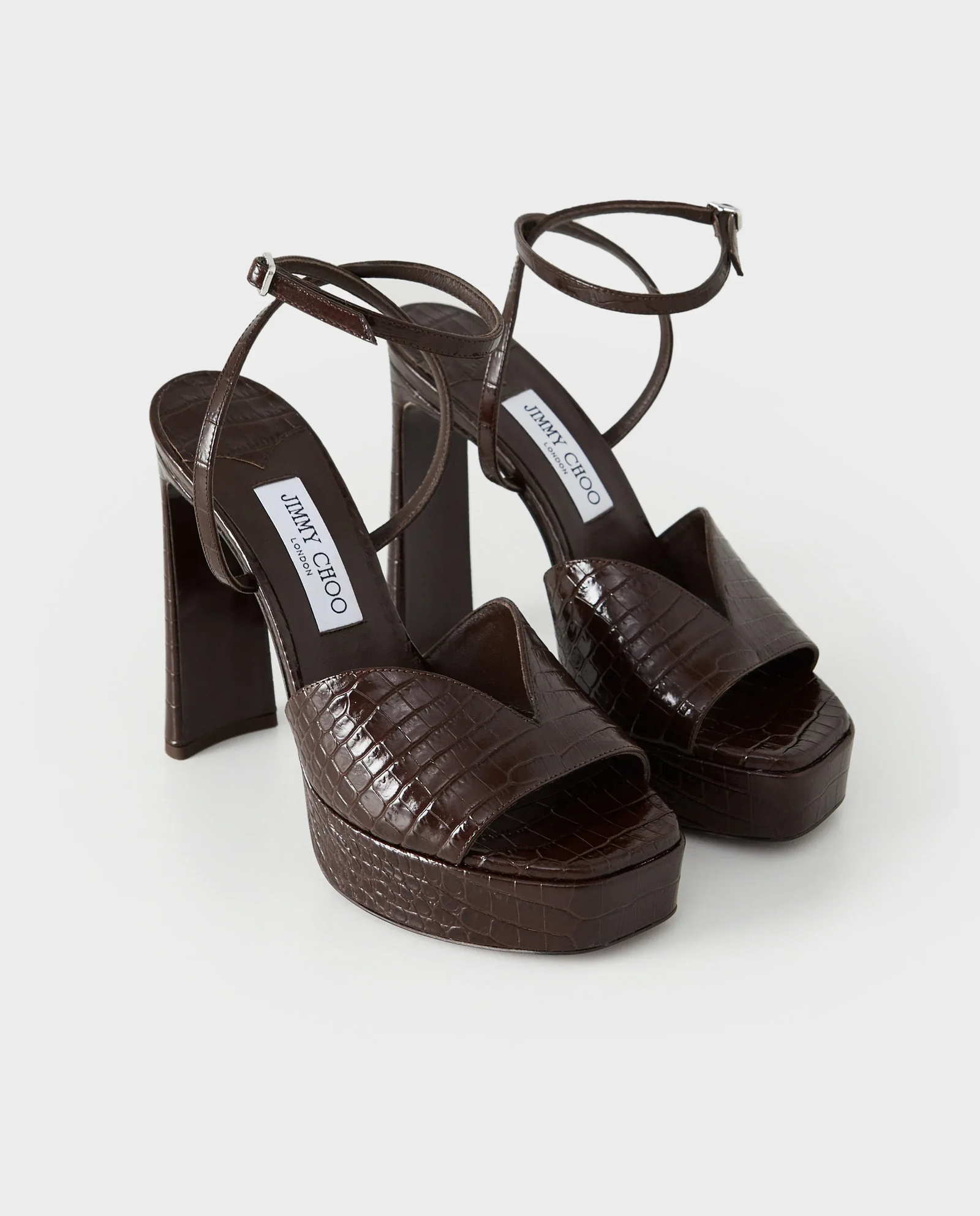 Brązowe sandały na platformie Karli 125 - Image #2