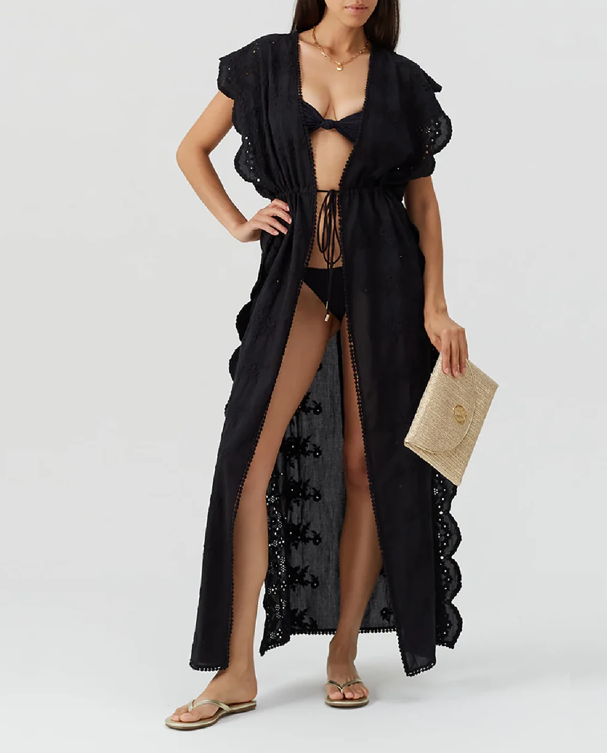 Czarny kaftan Talitha - Image #0