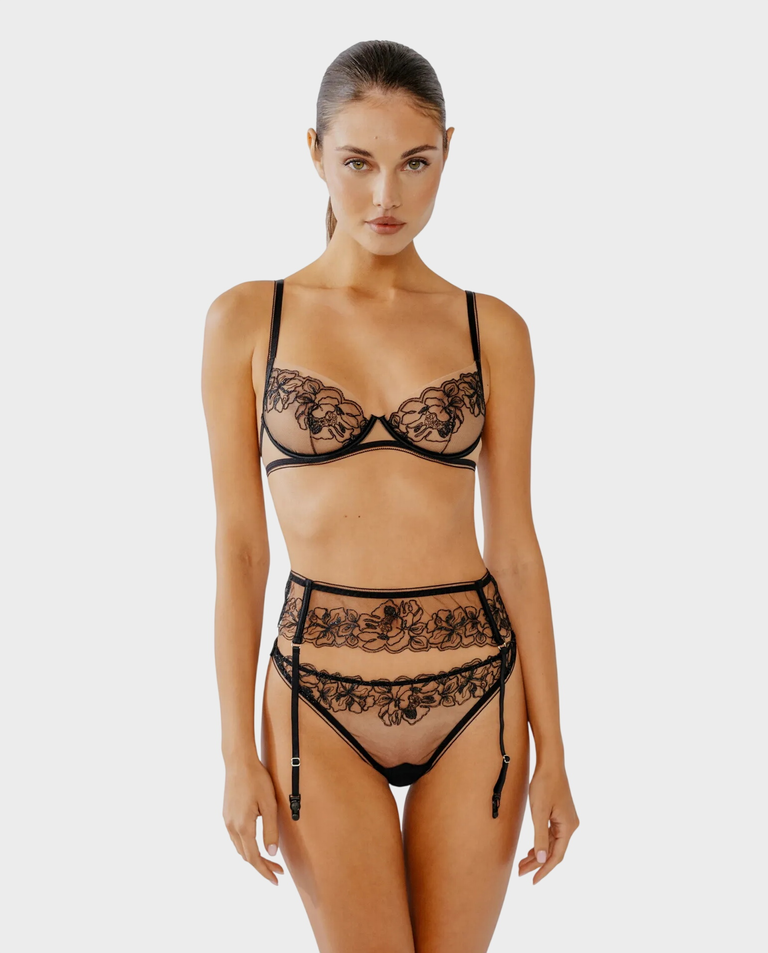 Biustonosz z siateczką Floral - Image #2