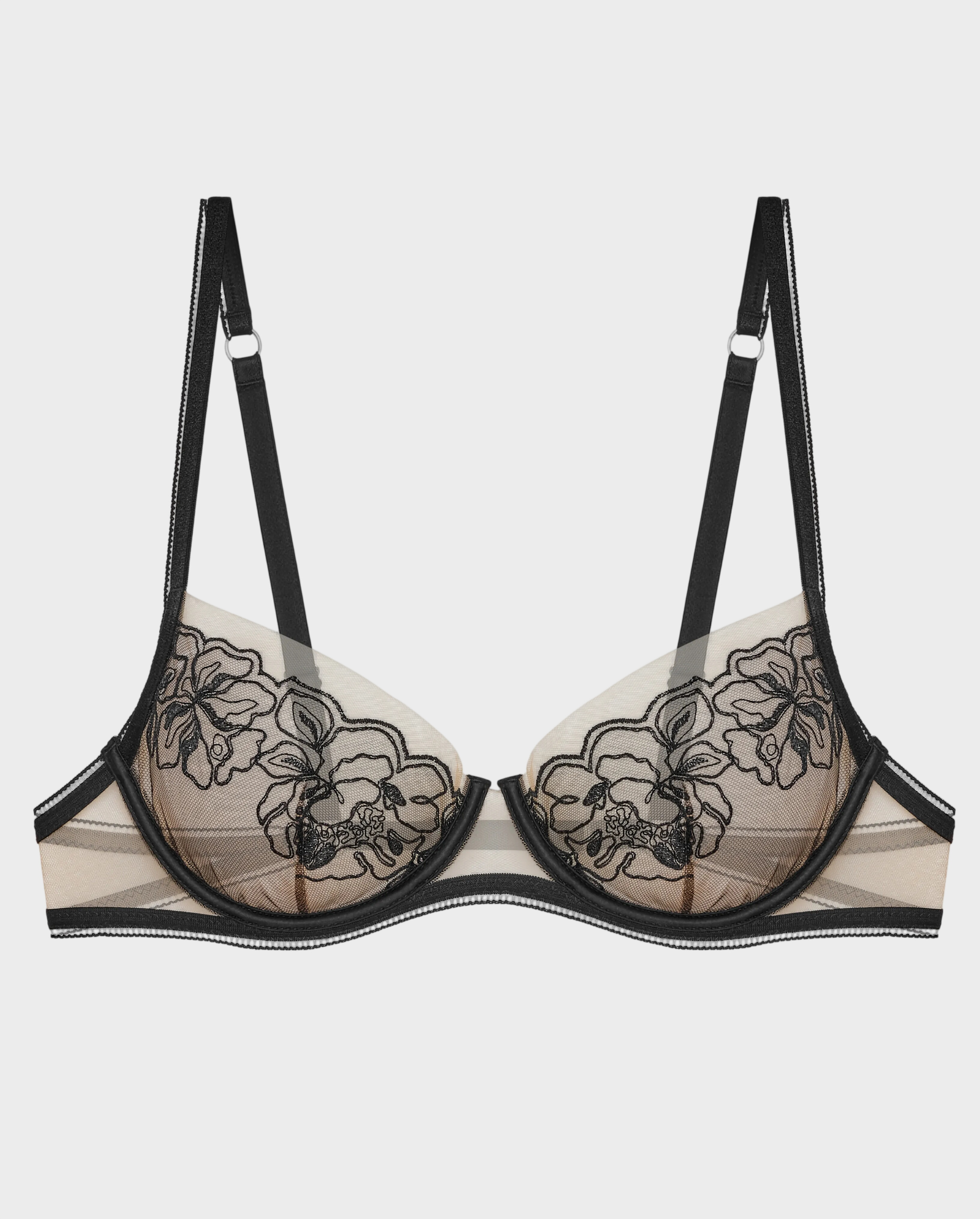 Biustonosz z siateczką Floral - Image #0