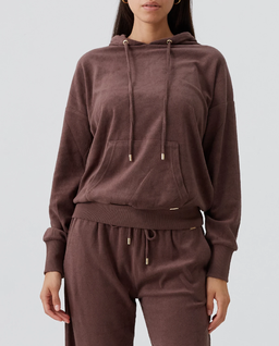 Brązowa bluza z kapturem Nora - Image #0