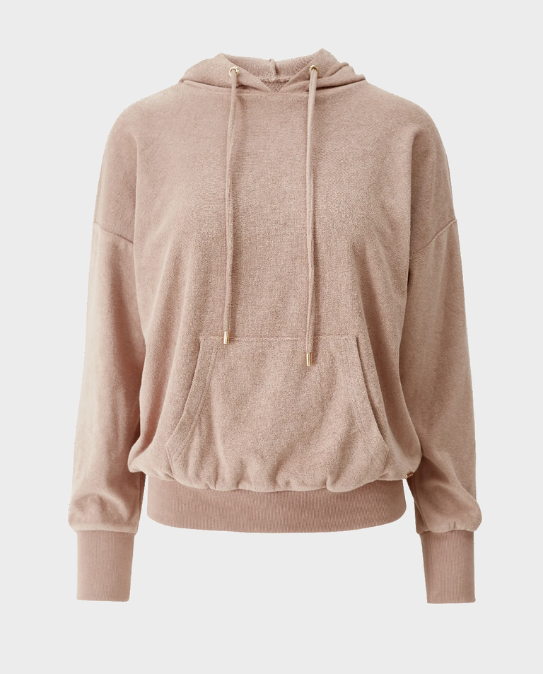 Beżowa bluza z kapturem Nora