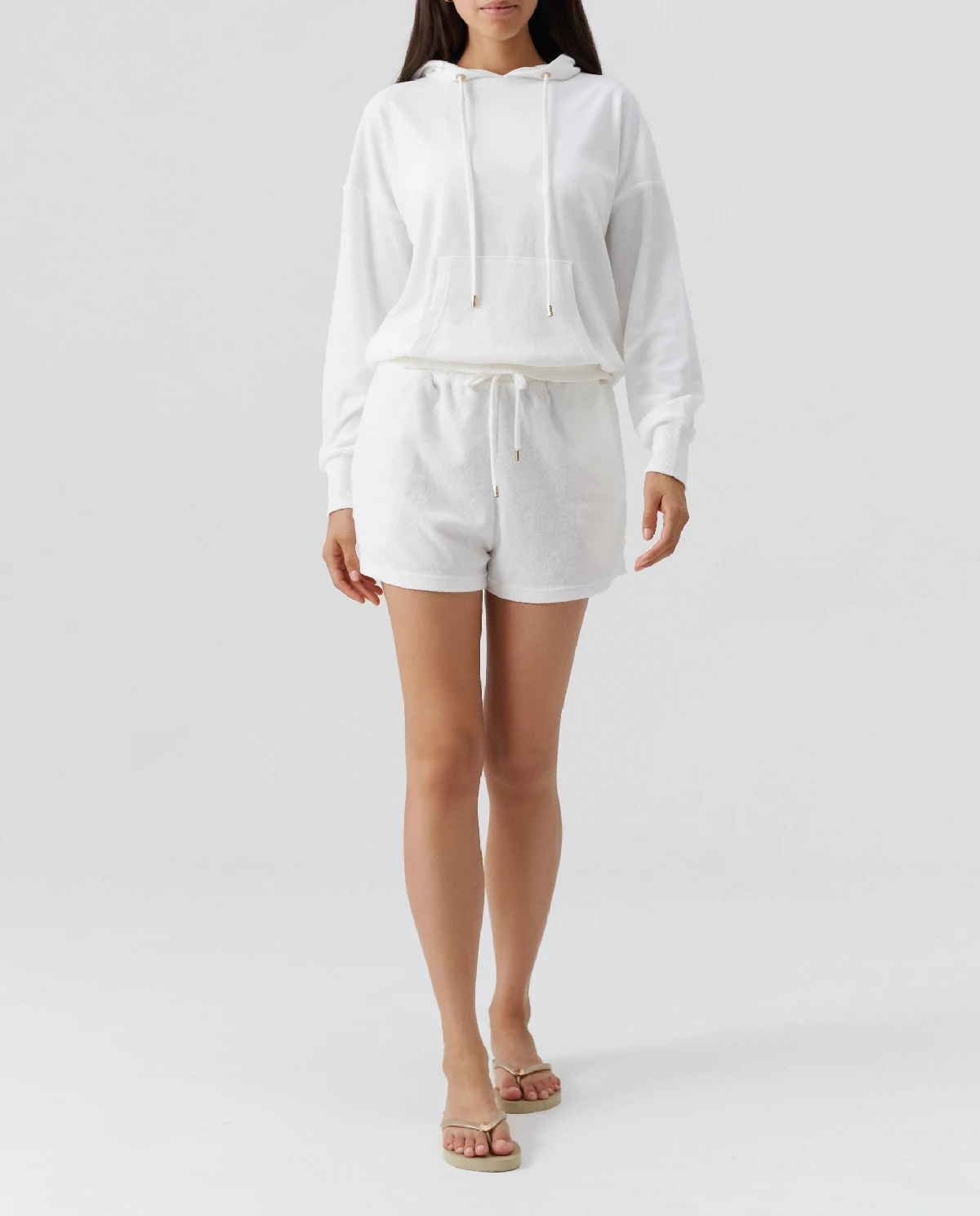 Biała bluza z kapturem Nora - Image #2