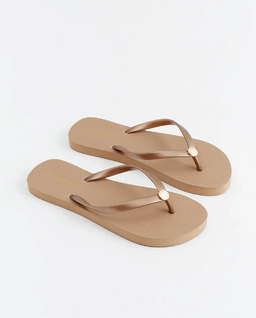 Brązowe japonki z logo - Image #0