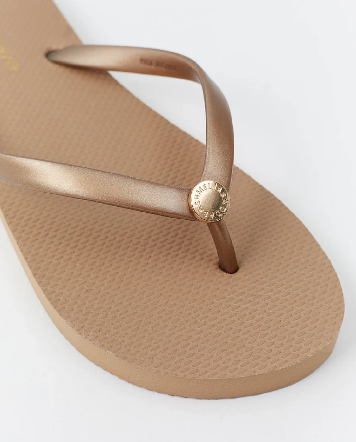 Brązowe japonki z logo - Image #2