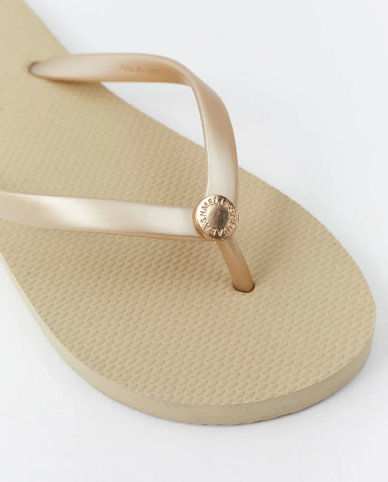 Złote japonki z logo - Image #2