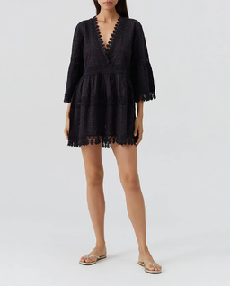 Czarna tunika mini Victoria - Image #2