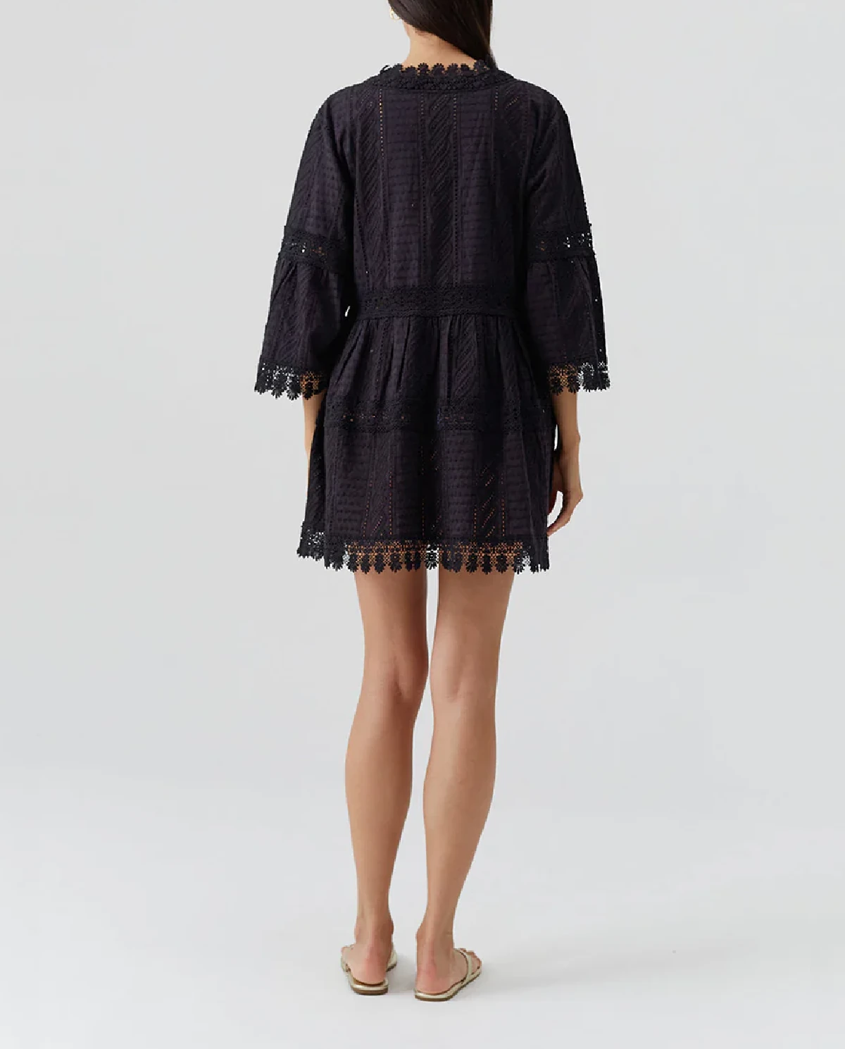 Czarna tunika mini Victoria - Image #3