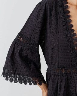 Czarna tunika mini Victoria - Image #4