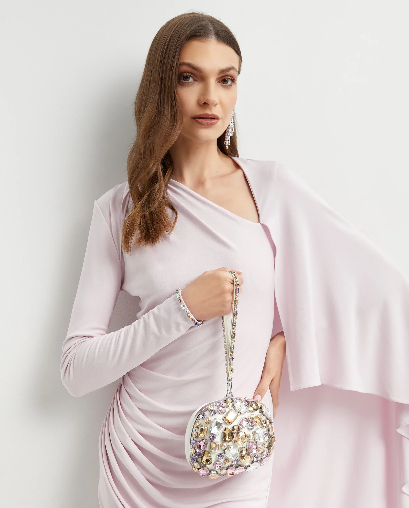 Kryształowa torebka z uchwytem u góry - Image #1