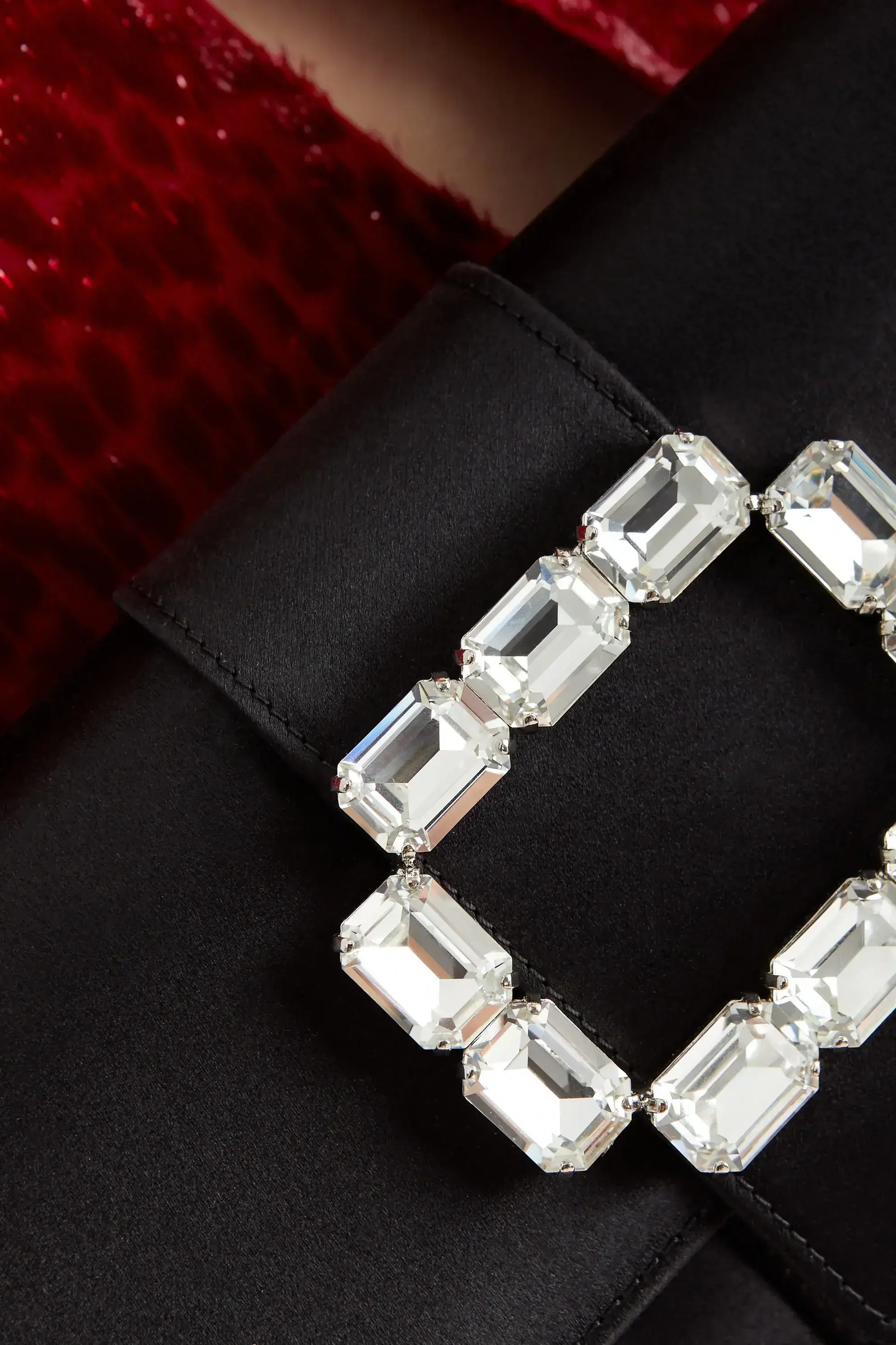 Czarna satynowa kopertówka Maycapjou ‌ - Image #5