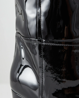 Czarne lakierowane kozaki Lavinia 75 - Image #3