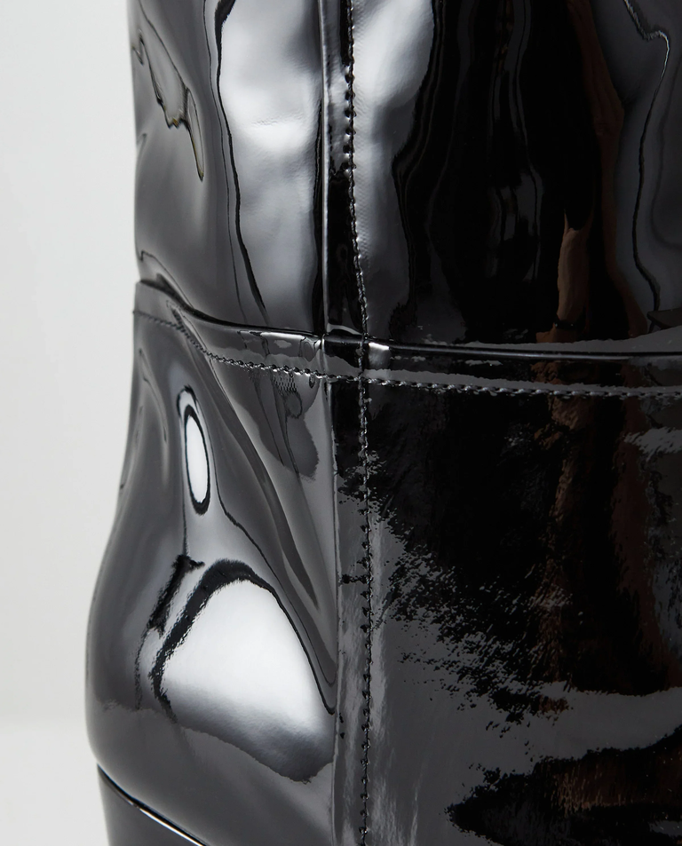 Czarne lakierowane kozaki Lavinia 75 - Image #3