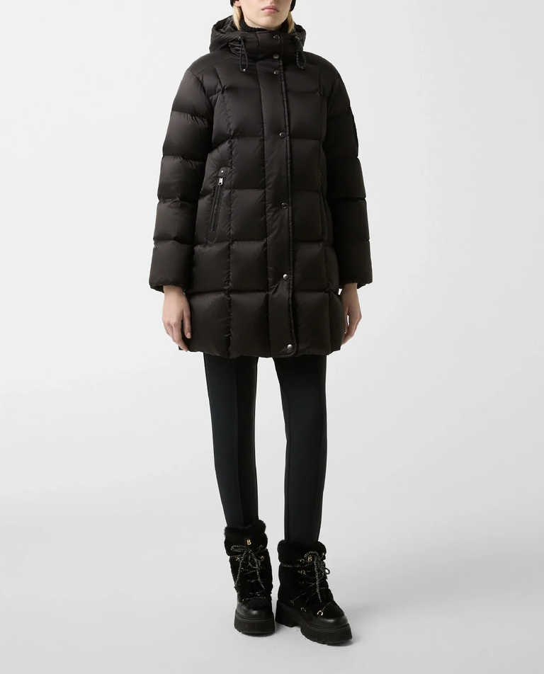 Czarny płaszcz puchowy Fanja - Image #2