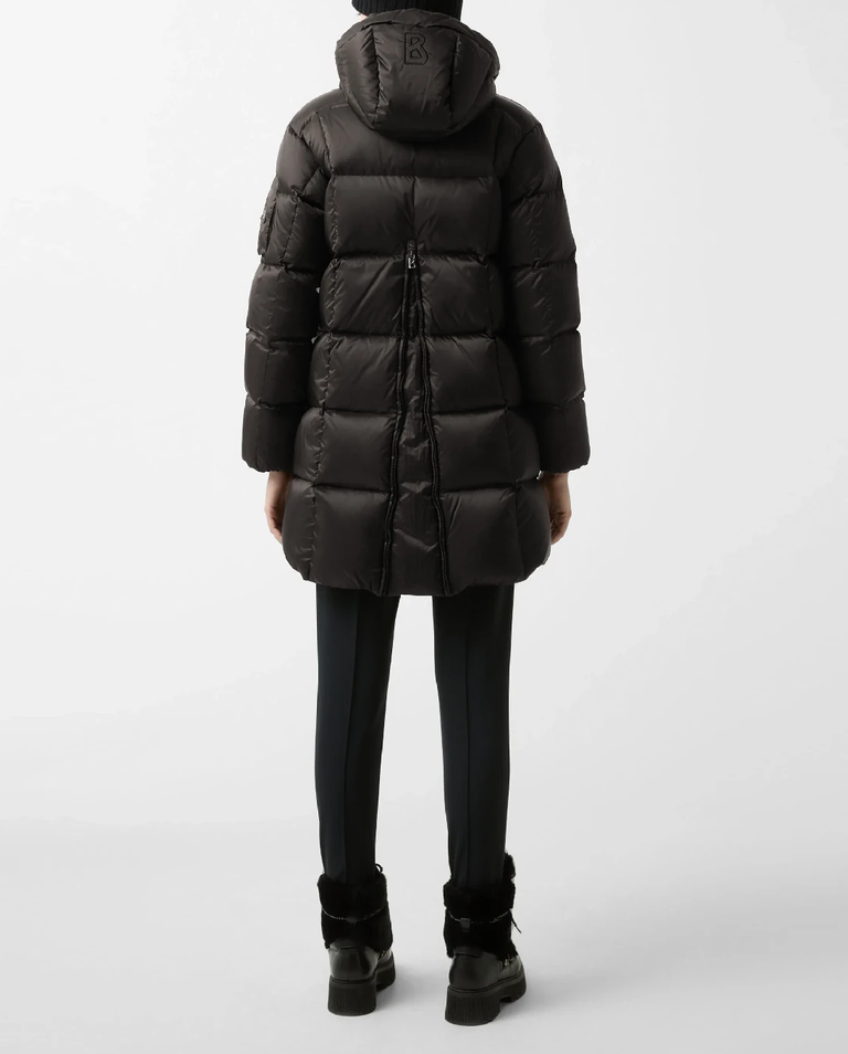 Czarny płaszcz puchowy Fanja - Image #3