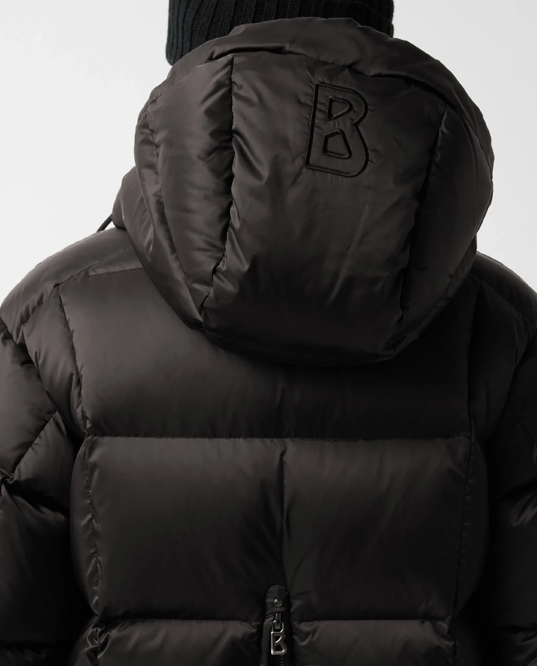 Czarny płaszcz puchowy Fanja - Image #6