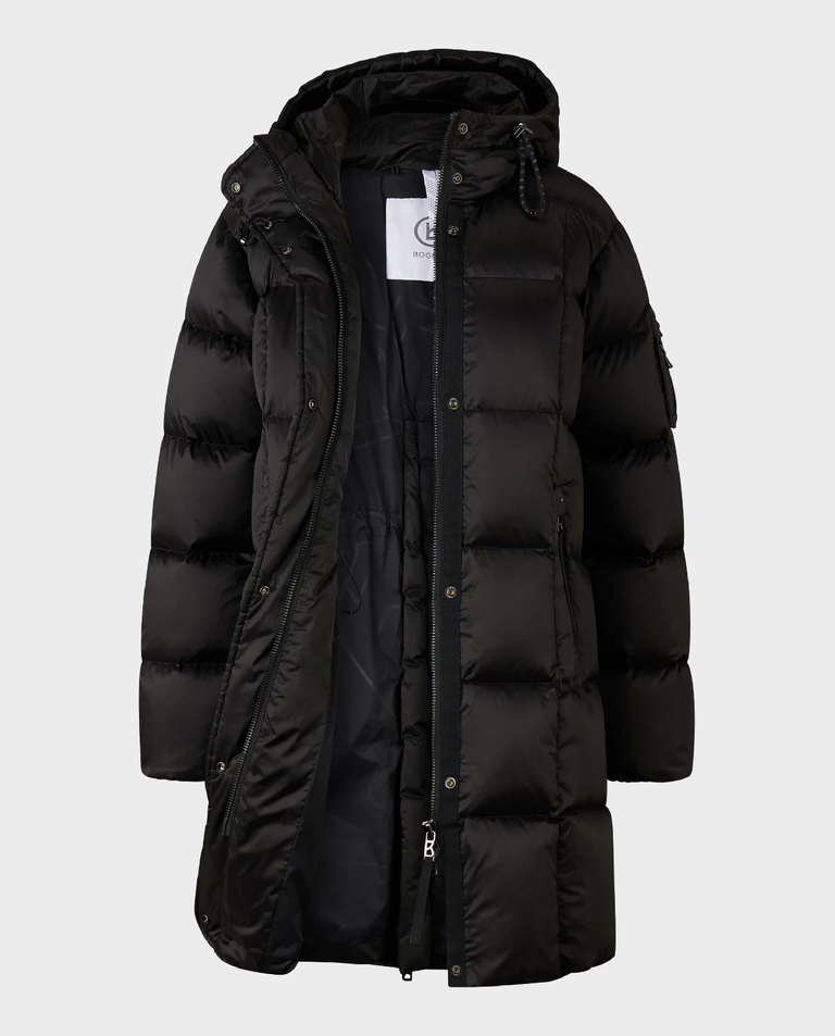 Czarny płaszcz puchowy Fanja - Image #8