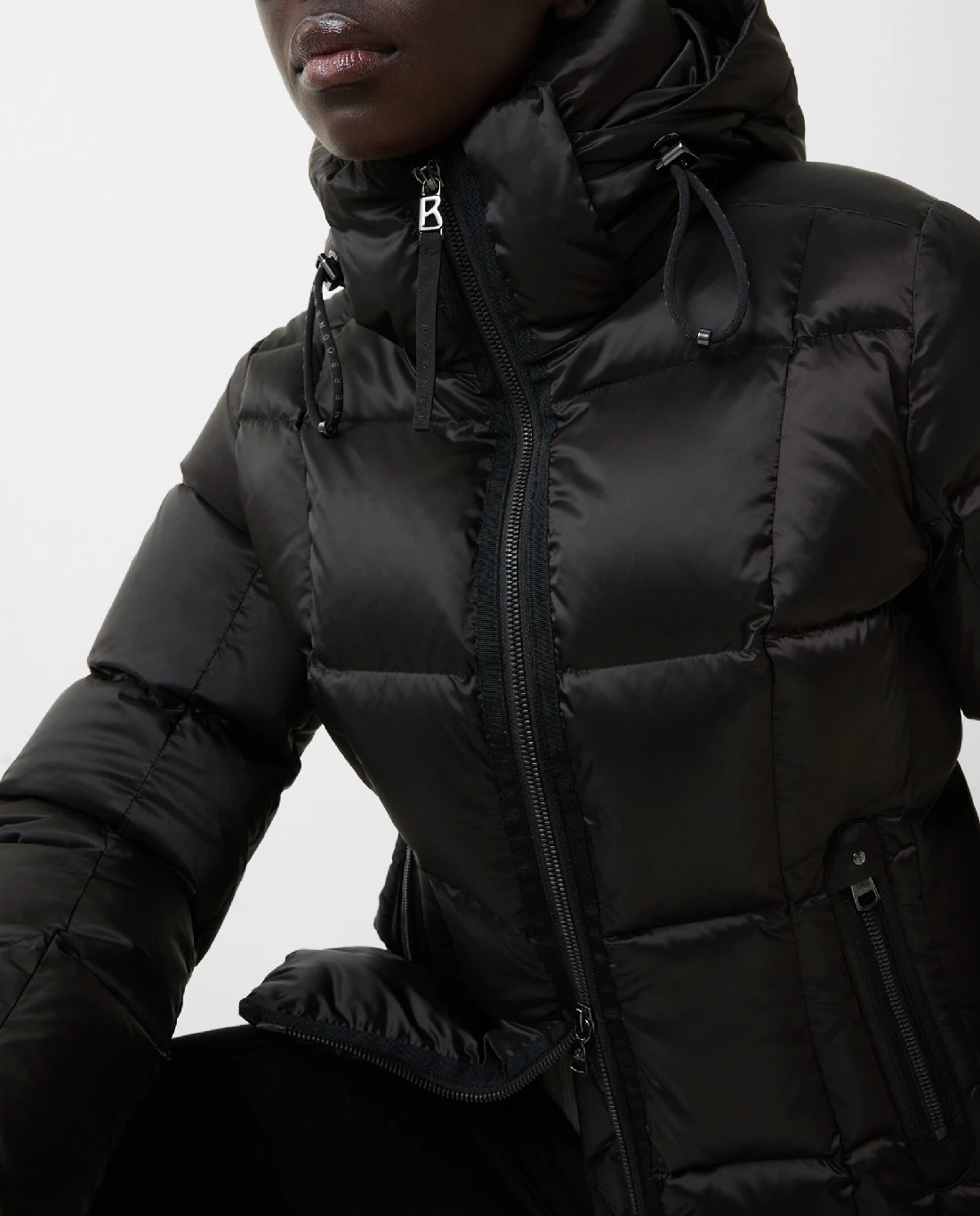 Czarna kurtka puchowa Feline - Image #4