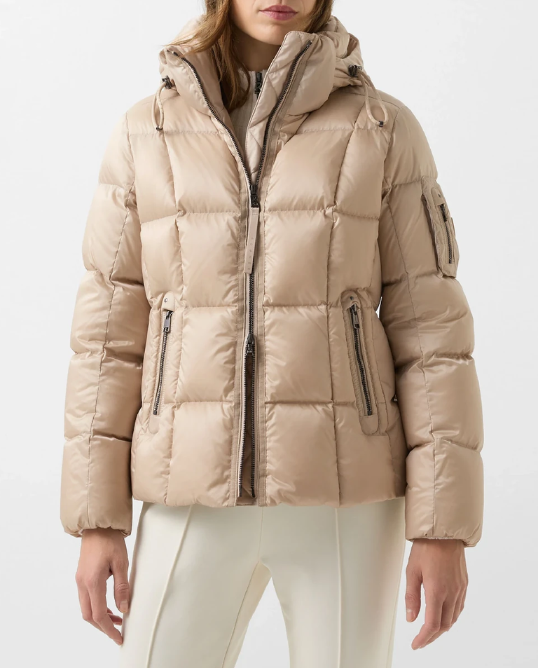 Beżowa kurtka puchowa Feline