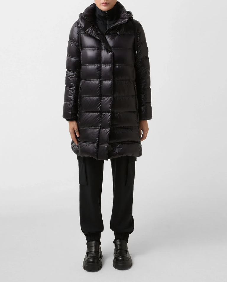 Czarny krótki płaszcz Lynn - Image #2