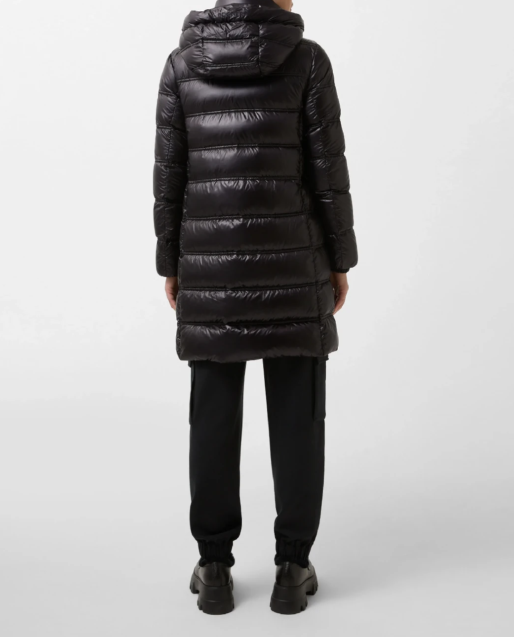 Czarny krótki płaszcz Lynn - Image #3