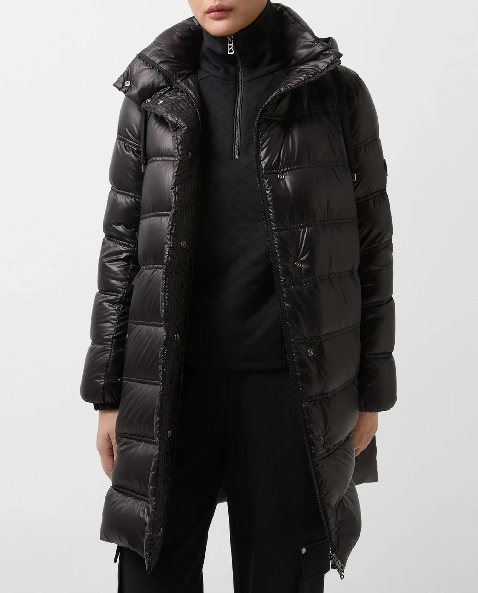 Czarny krótki płaszcz Lynn - Image #4