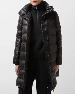 Czarny krótki płaszcz Lynn - Image #4