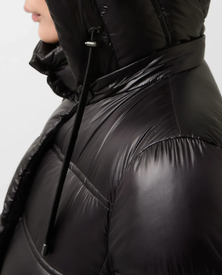 Czarny krótki płaszcz Lynn - Image #5