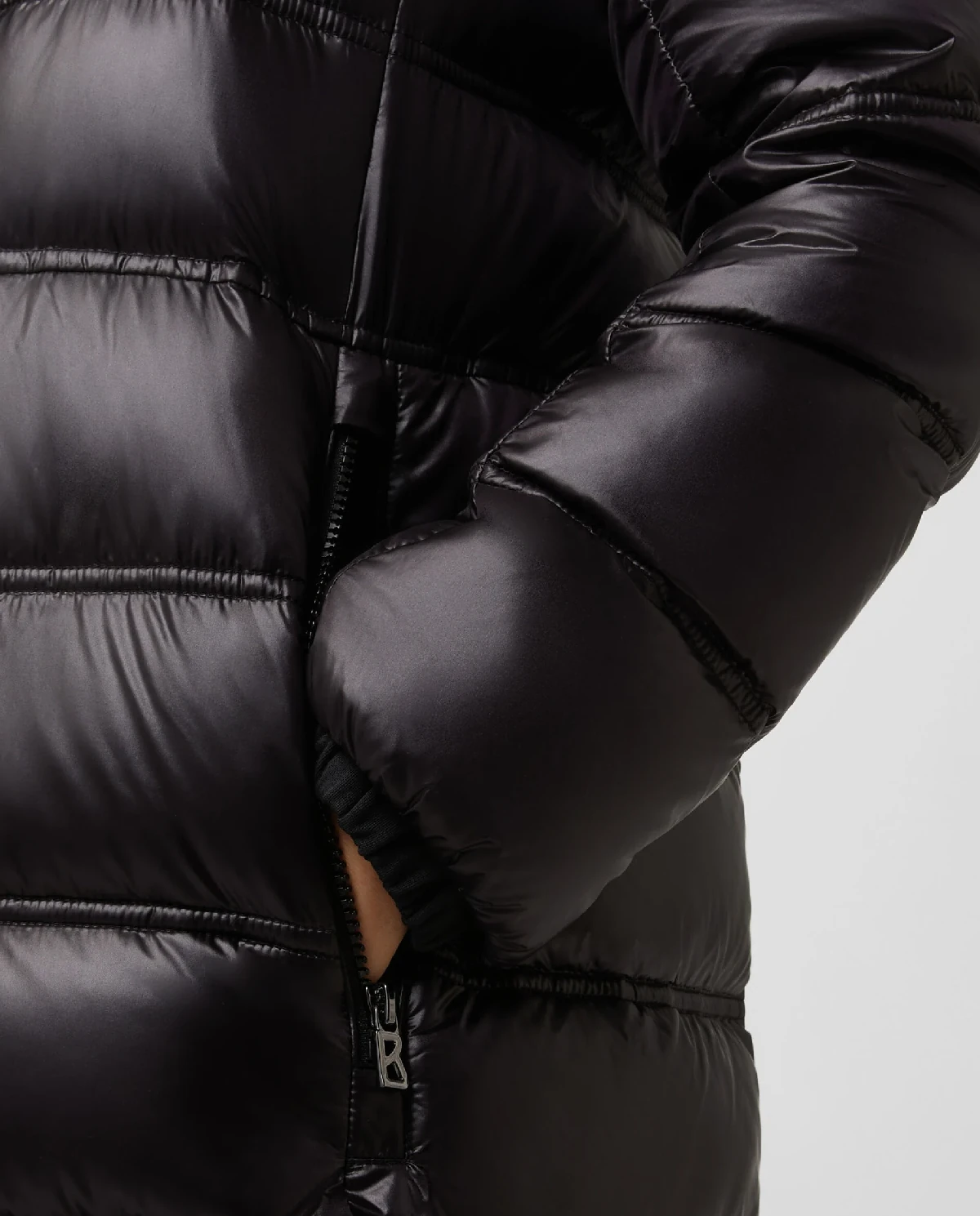 Czarny krótki płaszcz Lynn - Image #6