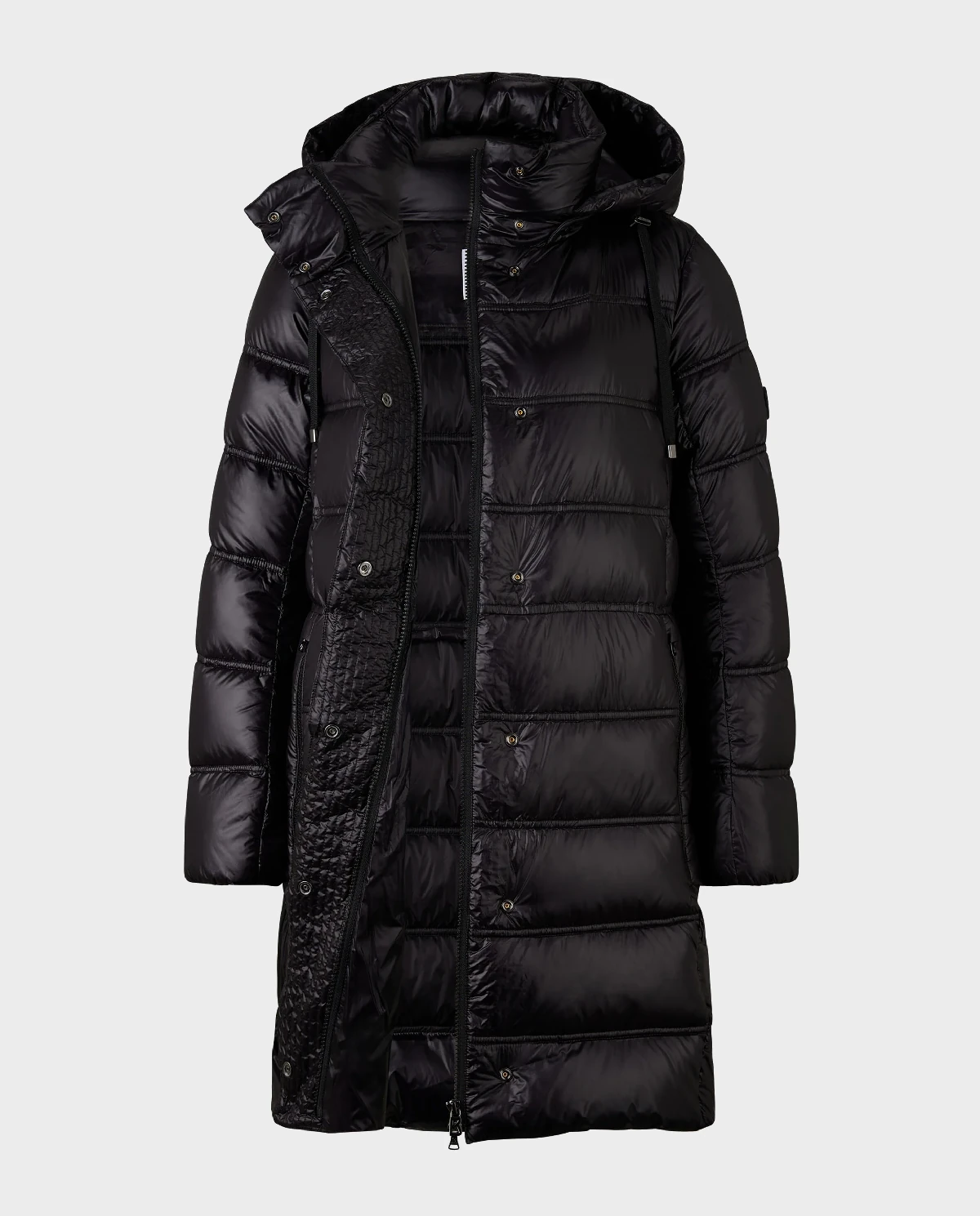 Czarny krótki płaszcz Lynn - Image #7