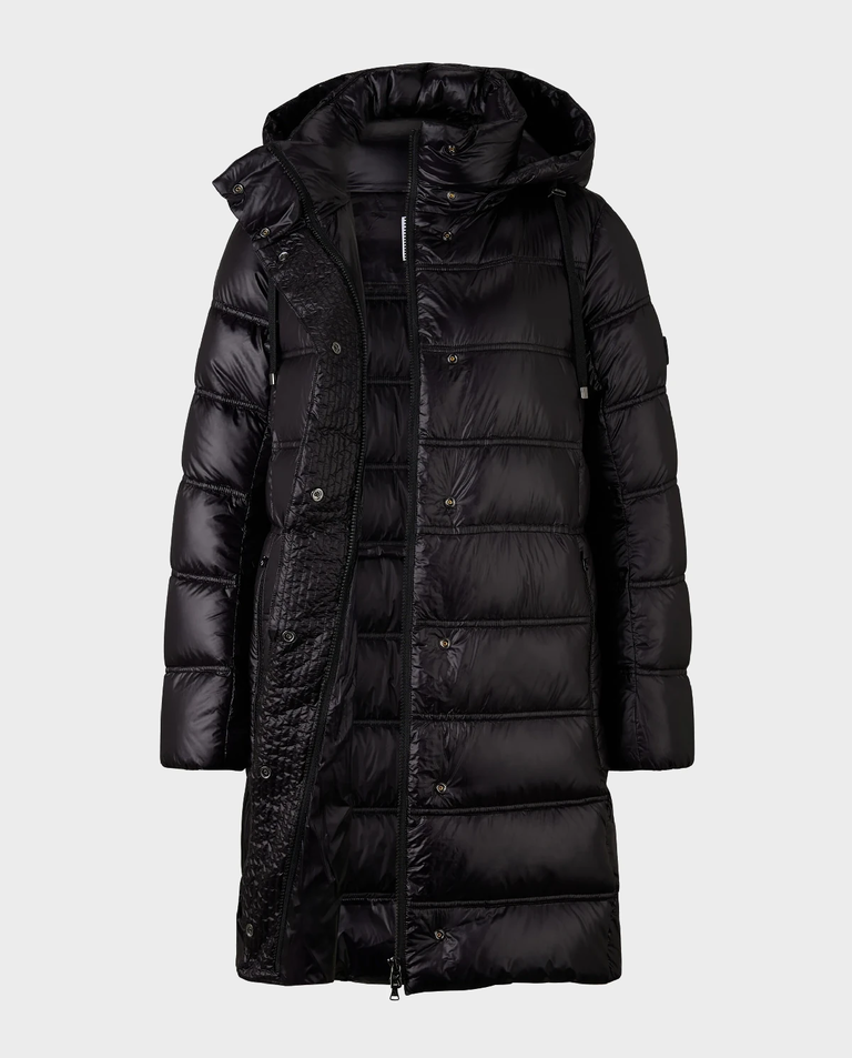 Czarny krótki płaszcz Lynn - Image #7