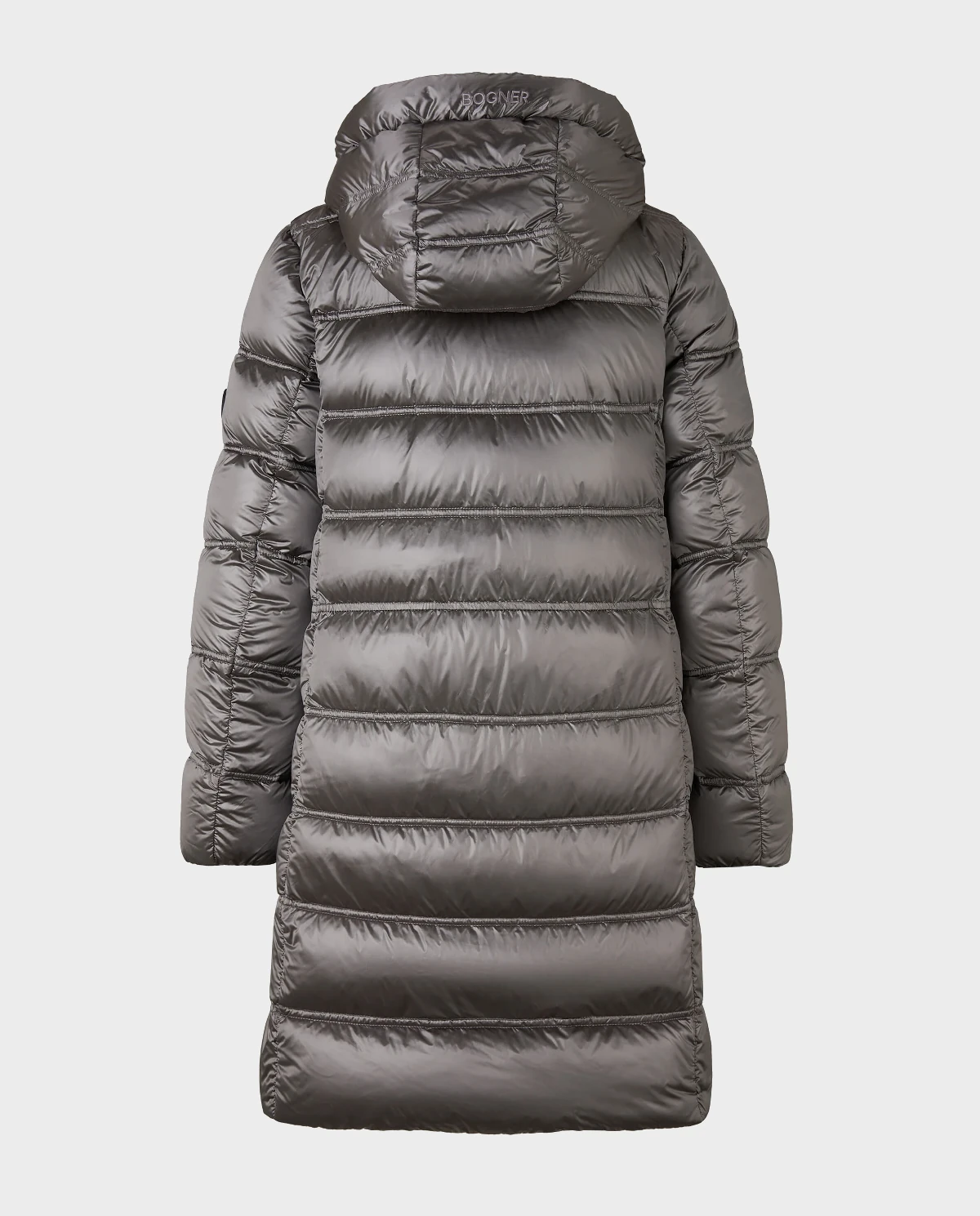 Szary krótki płaszcz Lynn - Image #9