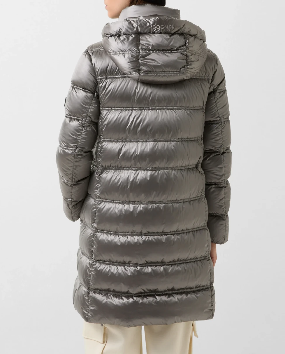 Szary krótki płaszcz Lynn - Image #3