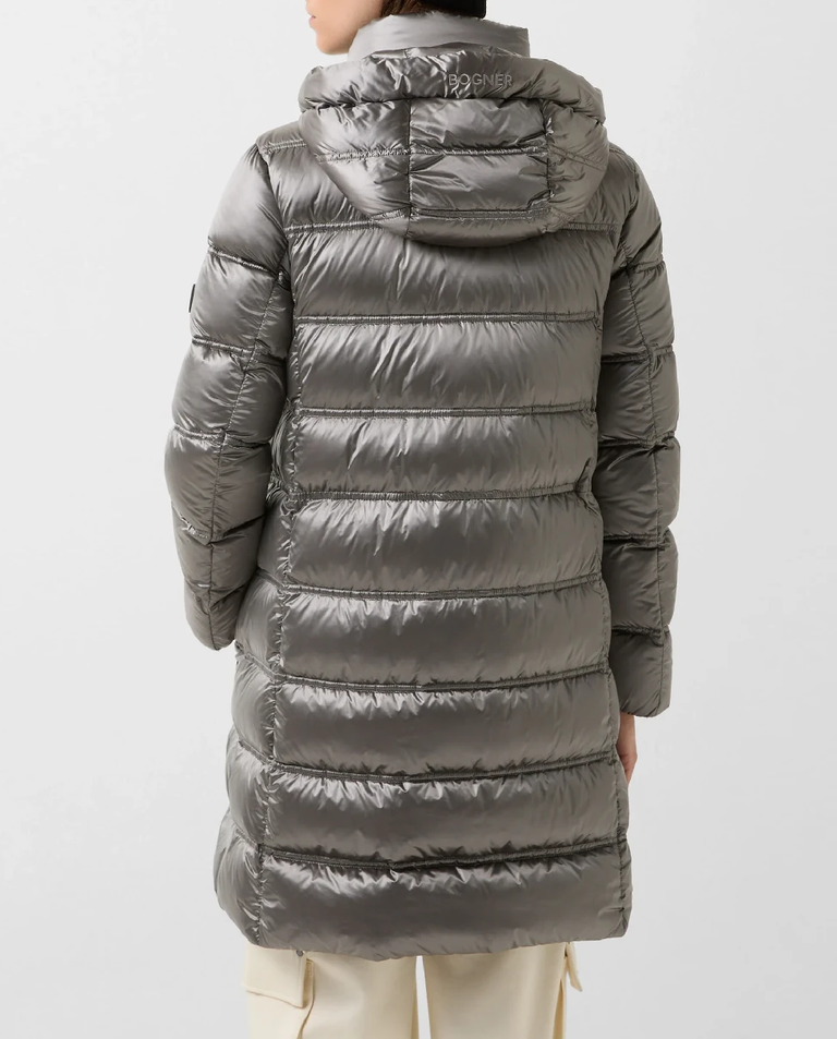 Szary krótki płaszcz Lynn - Image #3